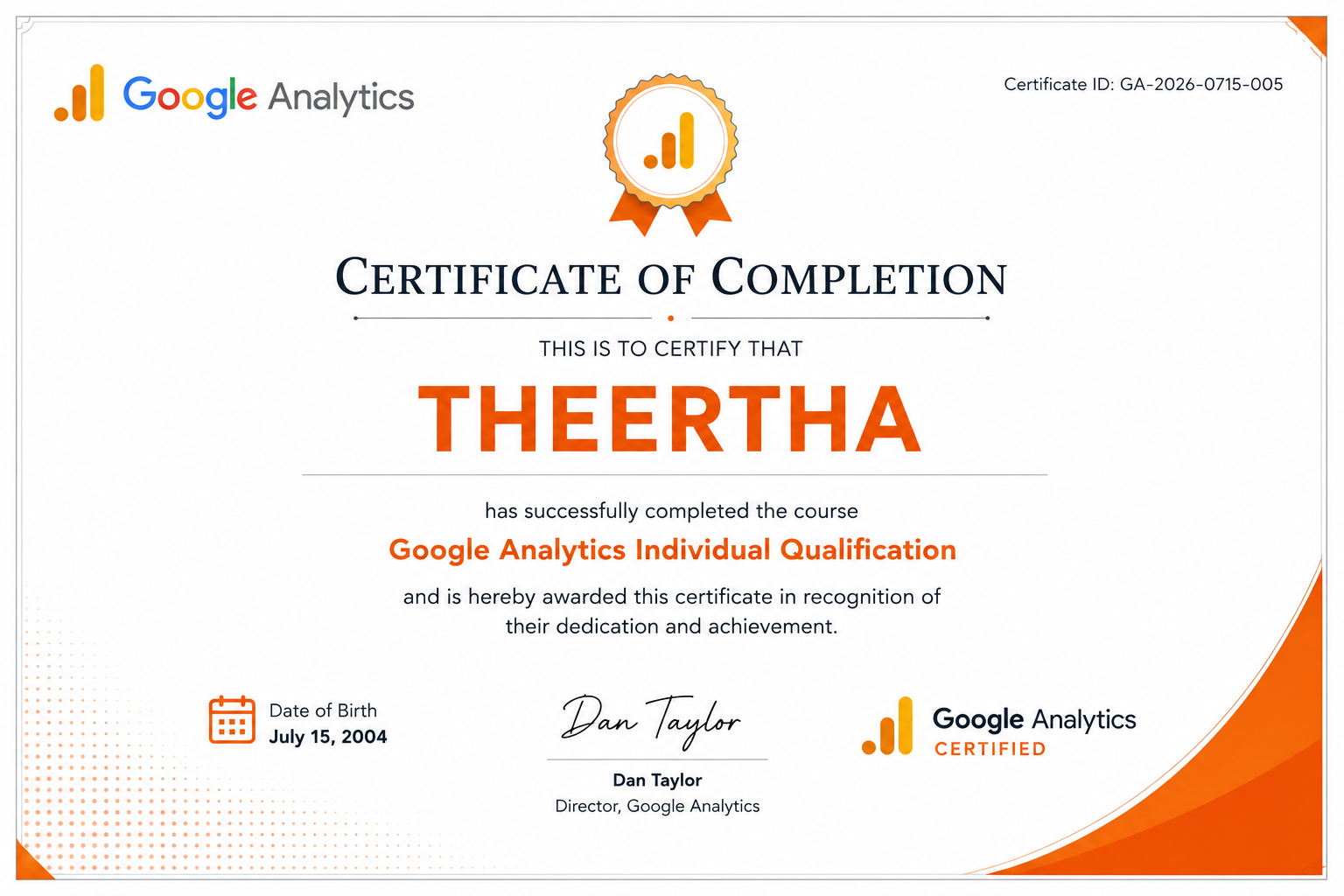 GOOGLE ANALITICS
